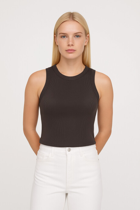 Musculosa Bilto Gris Oscuro