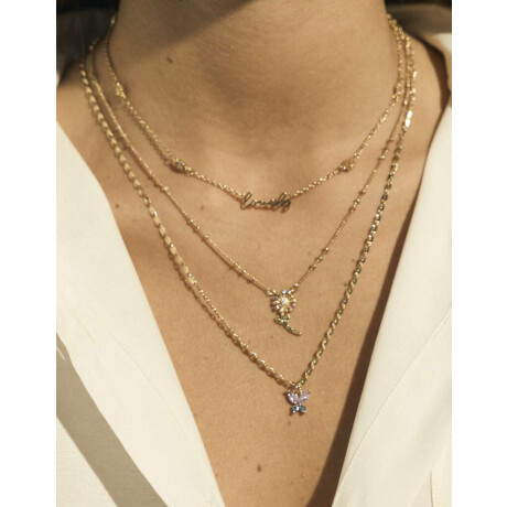 Cadena Corta Con Dije Margarita Dorado