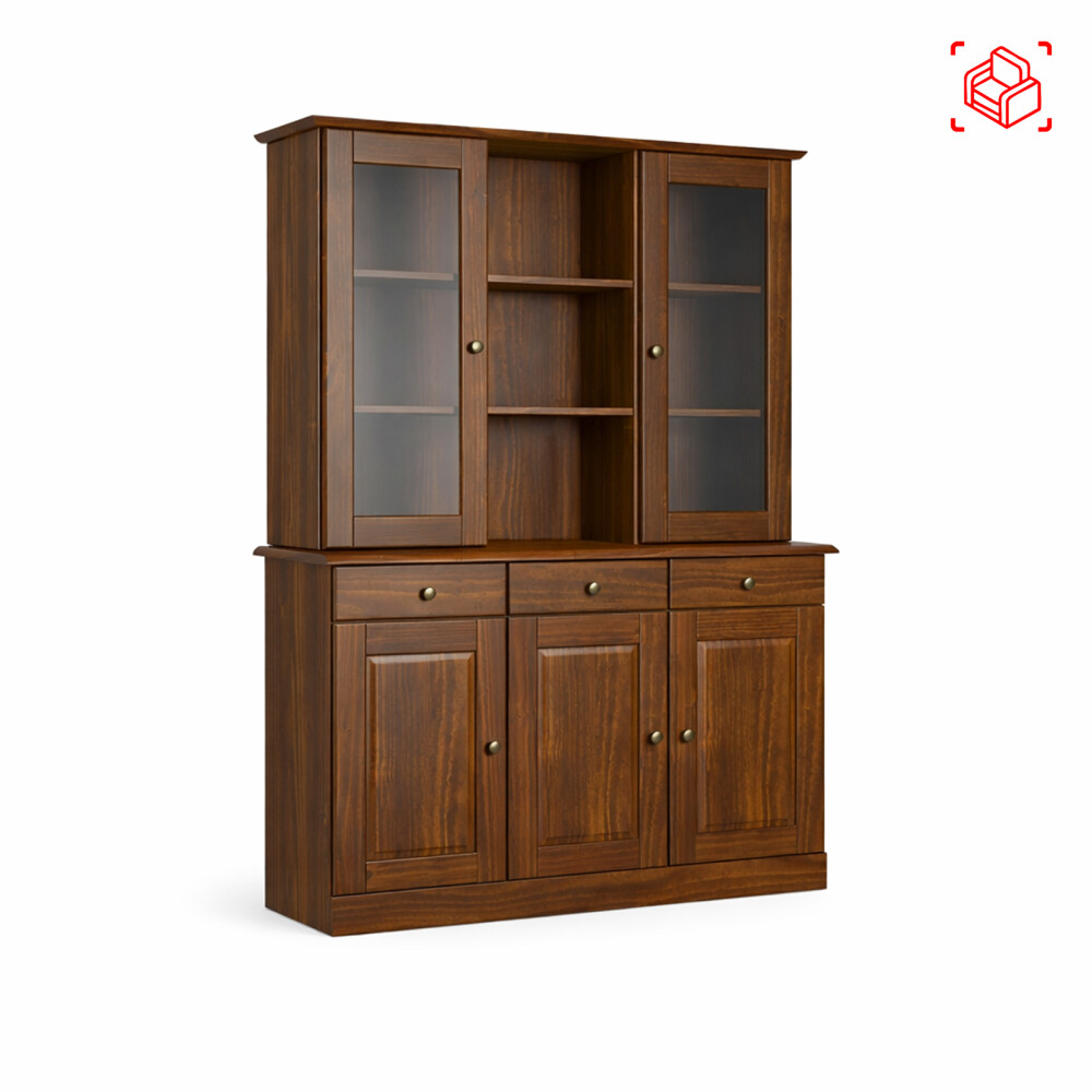 APARADOR/CRISTALERO MADERA MARRON AGATA