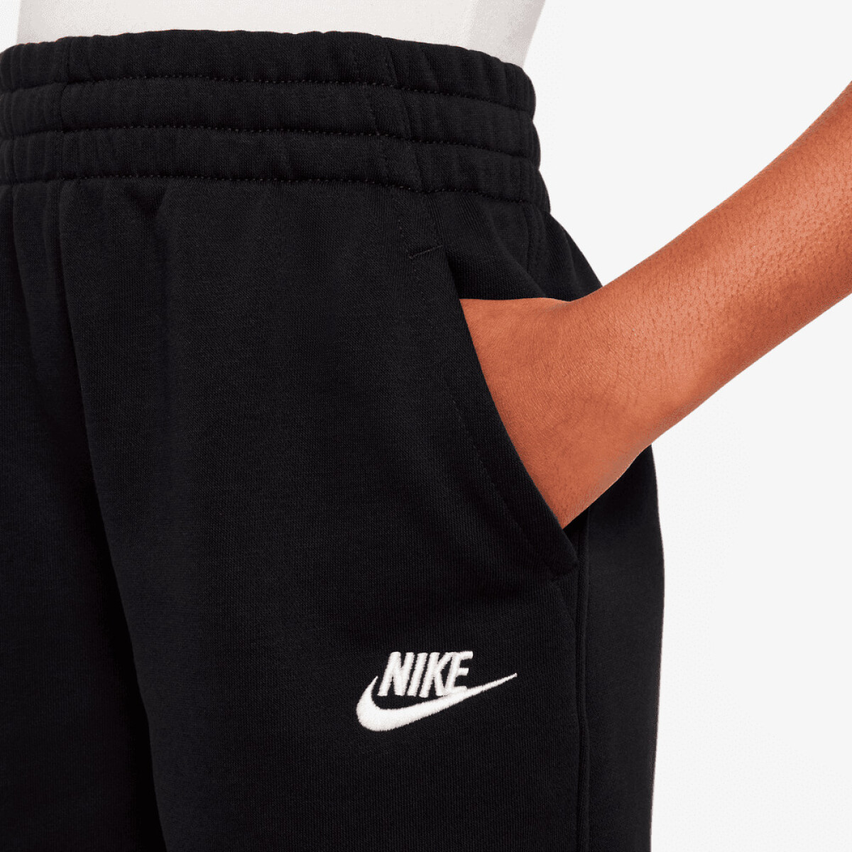 Short Nike Sportswear Club Fleece de Niños - Negro 