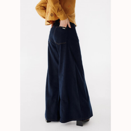 Pantalón Wide XL Corderoy Azul