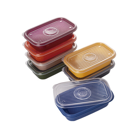 Pack x 3 Recipientes Rectangulares POP Colores 520ml U