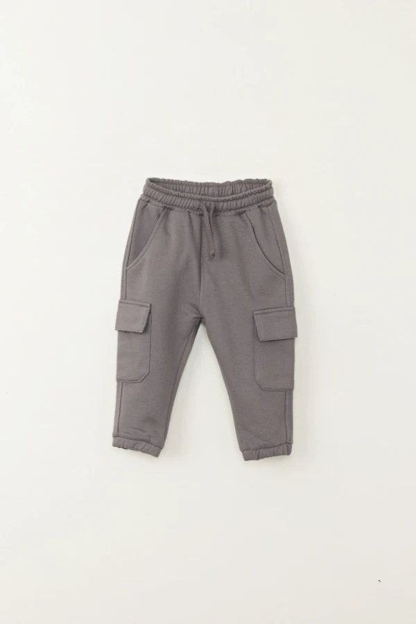 Pantalón deportivo cargo jogger bolsillos Gris Oscuro