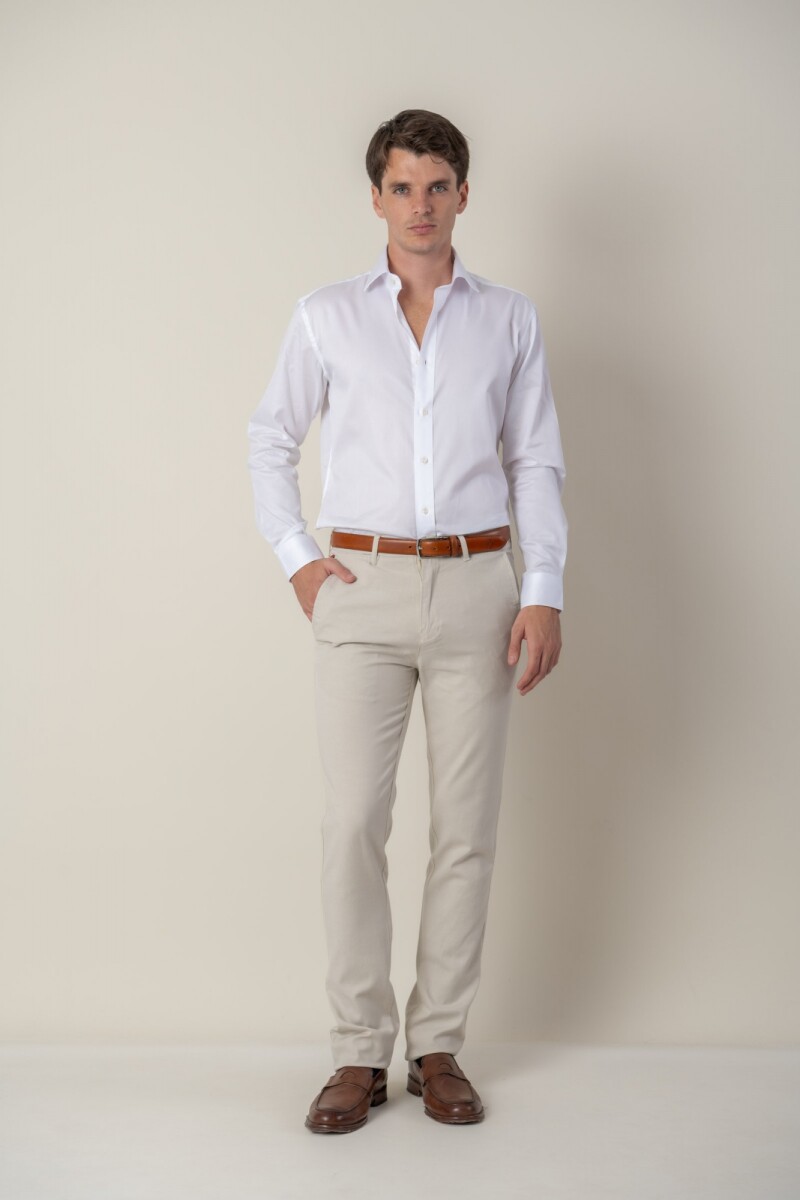 Pantalón de Tencel Classic Fit - Hielo 
