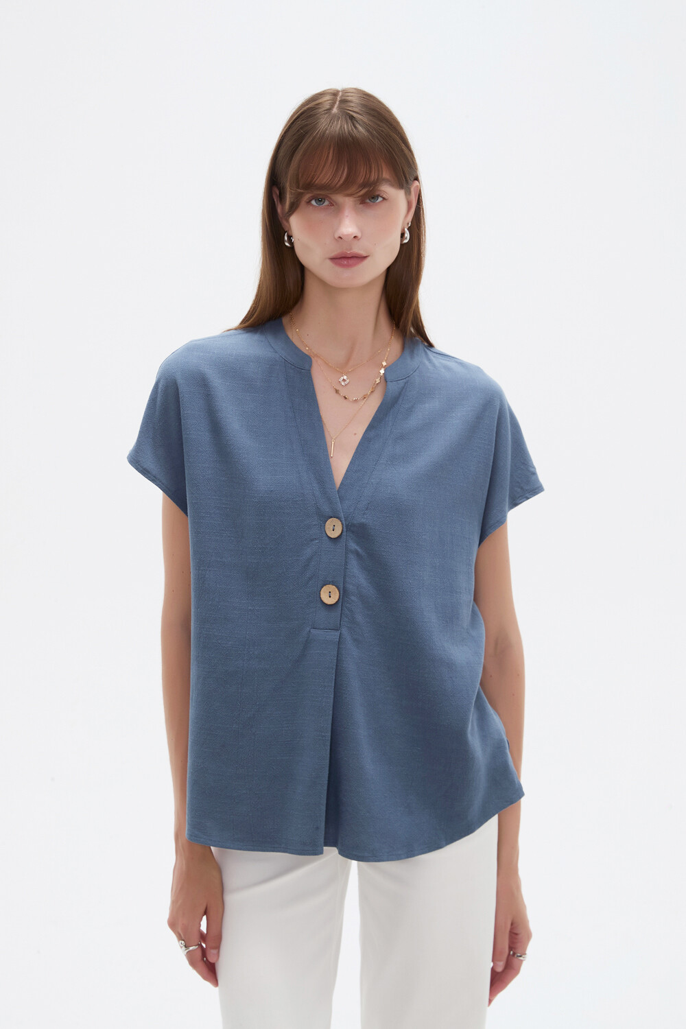 Blusa Limbani Azul Piedra