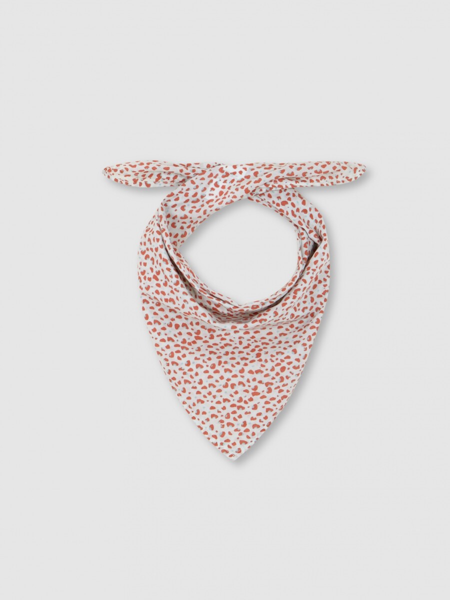 Fular Con Estampado Animal Coral Claro