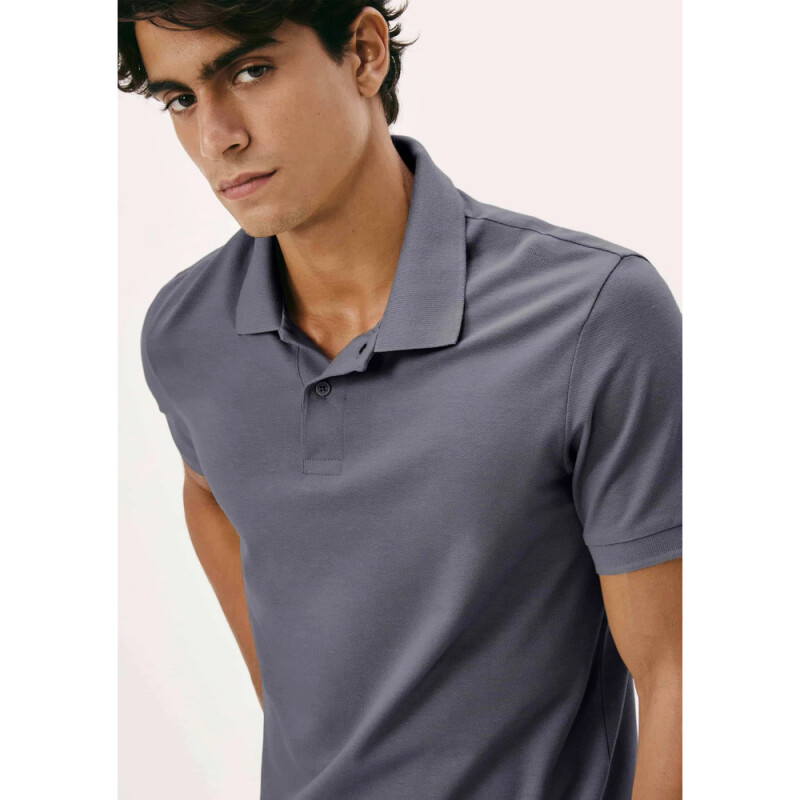CAMISA POLO MM MASC CINZA ESCURO