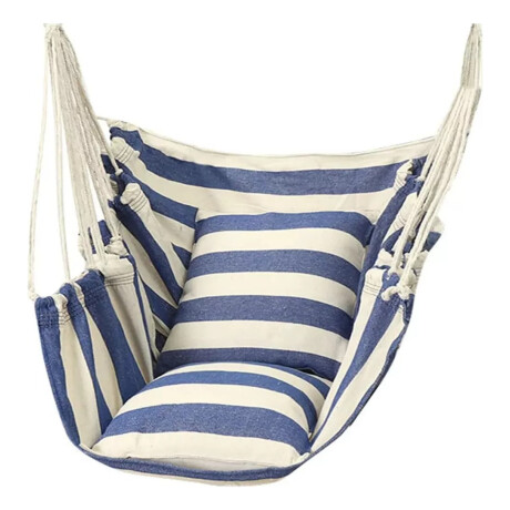 Hamaca Paraguaya Silla Colgante C/ Almohadones Blanco