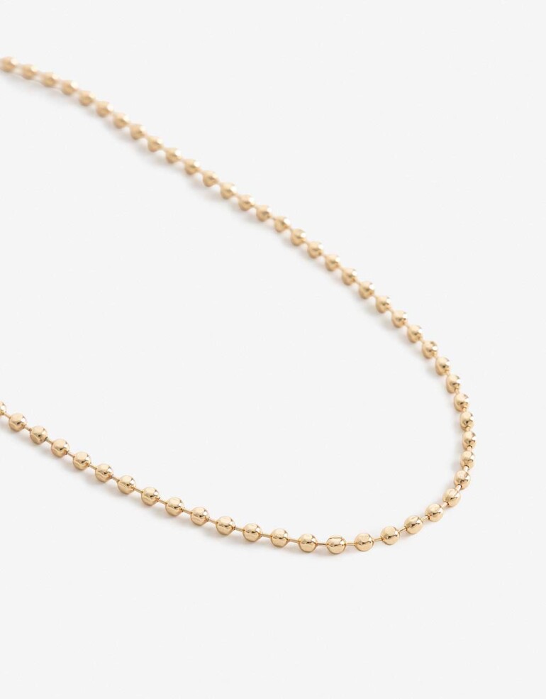 Collares Cortos Metal Collar Corto Metal Delicado - Dorado