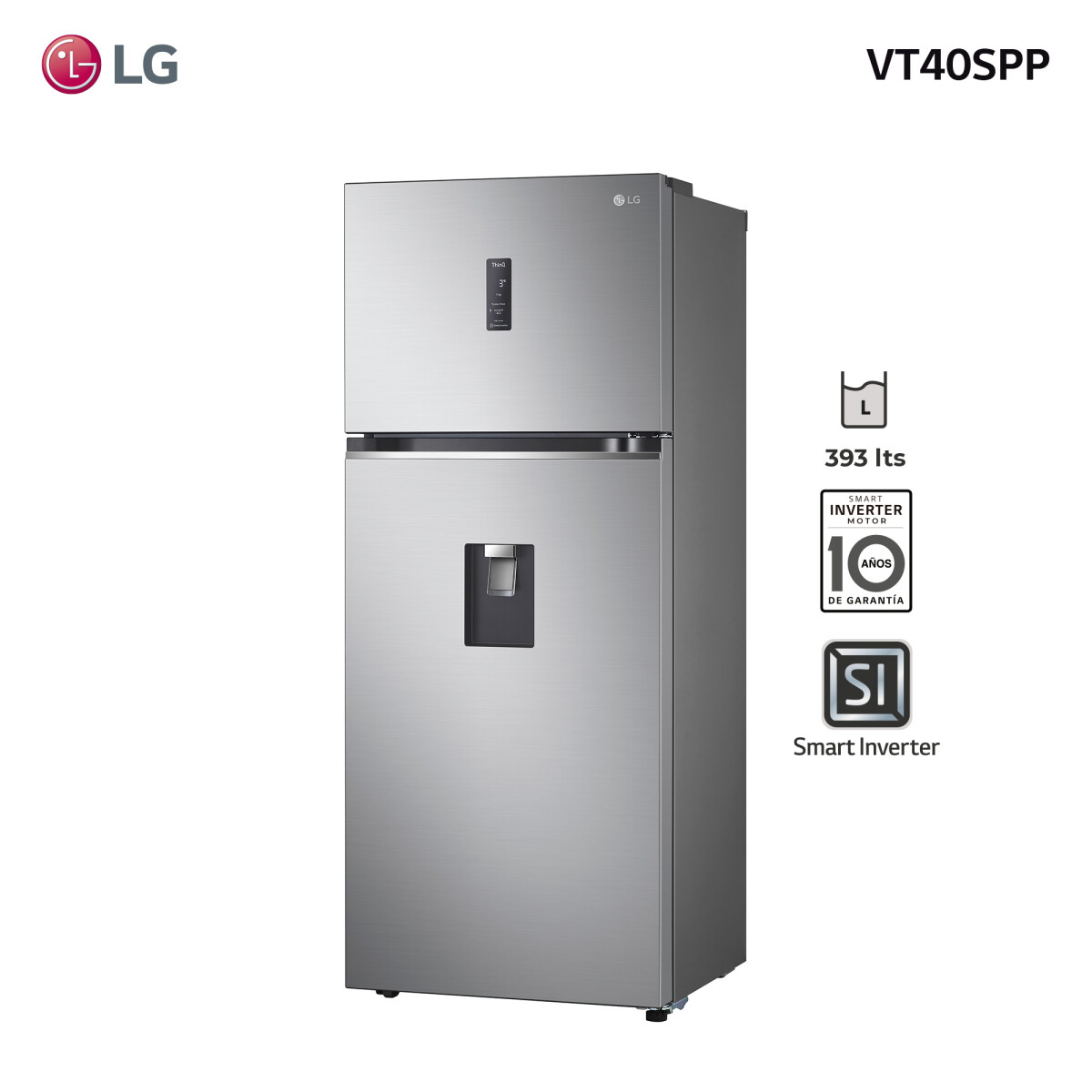 Refrigerador LG inverter 423L VT40SPP - 001 