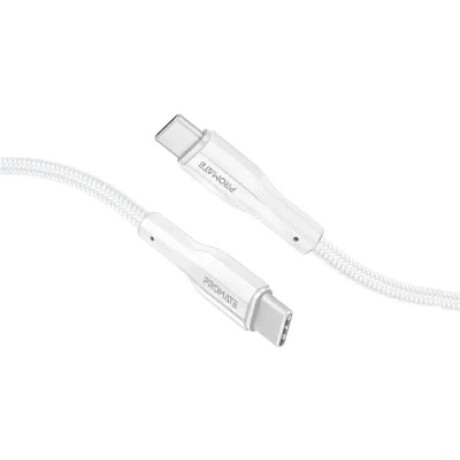 Cable Promate Usb-c A Usb-c 2m Blanco Cable Promate Usb-c A Usb-c 2m Blanco