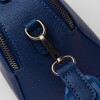 Bandolera Jazmin En Efecto Cuero Zaffiano Azul