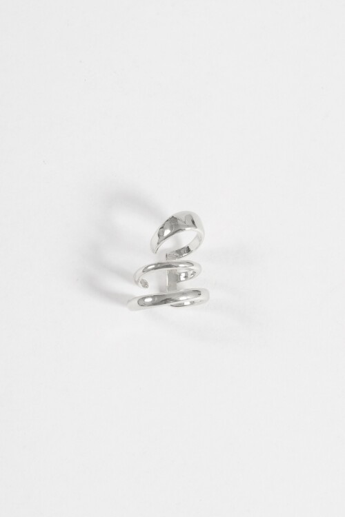 Earcuff multiples vueltas plateado