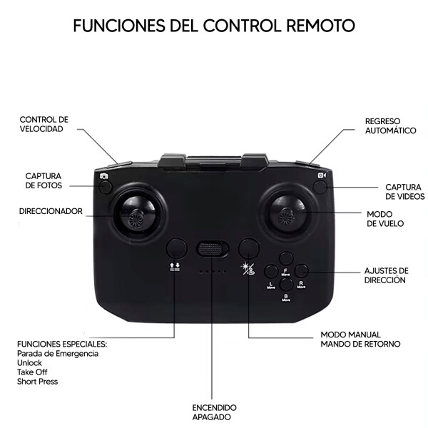 Drone Jet Con Cámara Y Control Ledstar X72wf DRONE JET LEDSTAR CAMARA X72WF AZUL