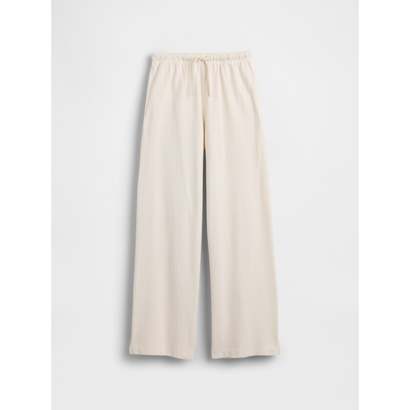 DRAWCORD WIDE LEG PANT IVORY FROST