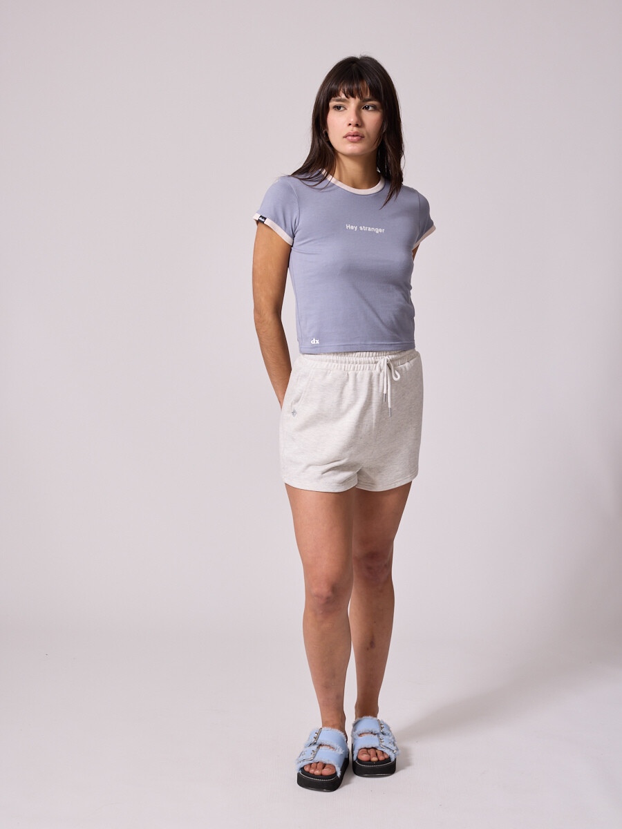 T-SHIRT CATIN DIXIE Gris Claro