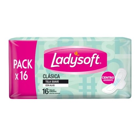 Ladysoft Toallas Clásicas 16 Unidades Ladysoft Toallas Clásicas 16 Unidades