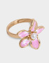 Anillos Medianos y Grandes Con flores Anillo Metal Con Flor - Dorado