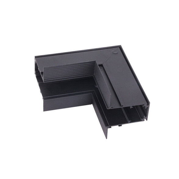 Conector en L vertical p/riel de embutir 100x100mm IX4315