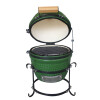 Kamado 13" Verde con soporte elevador de obsequio Kamado 13" Verde con soporte elevador de obsequio