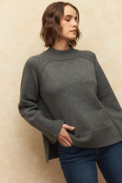 POLERA RULES Gris Osc Melange