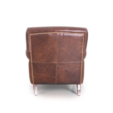 BUTACA 1 CUERPO CUERO-100-NATURAL MARRON MADSON D.BROWN