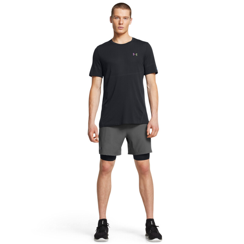 UA Vanish Woven 2in1 Sts-GRY BLK-001
