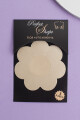 Flor autoadhesiva x3 Beige