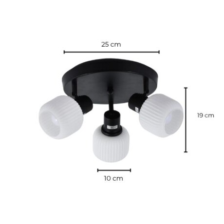 LUMINARIA DE TECHO PIRCE X3 Luminaria de Techo Pirce x 3