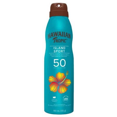 Protector Solar Hawaiian F50 Island Sport Spray 180 Ml. Protector Solar Hawaiian F50 Island Sport Spray 180 Ml.