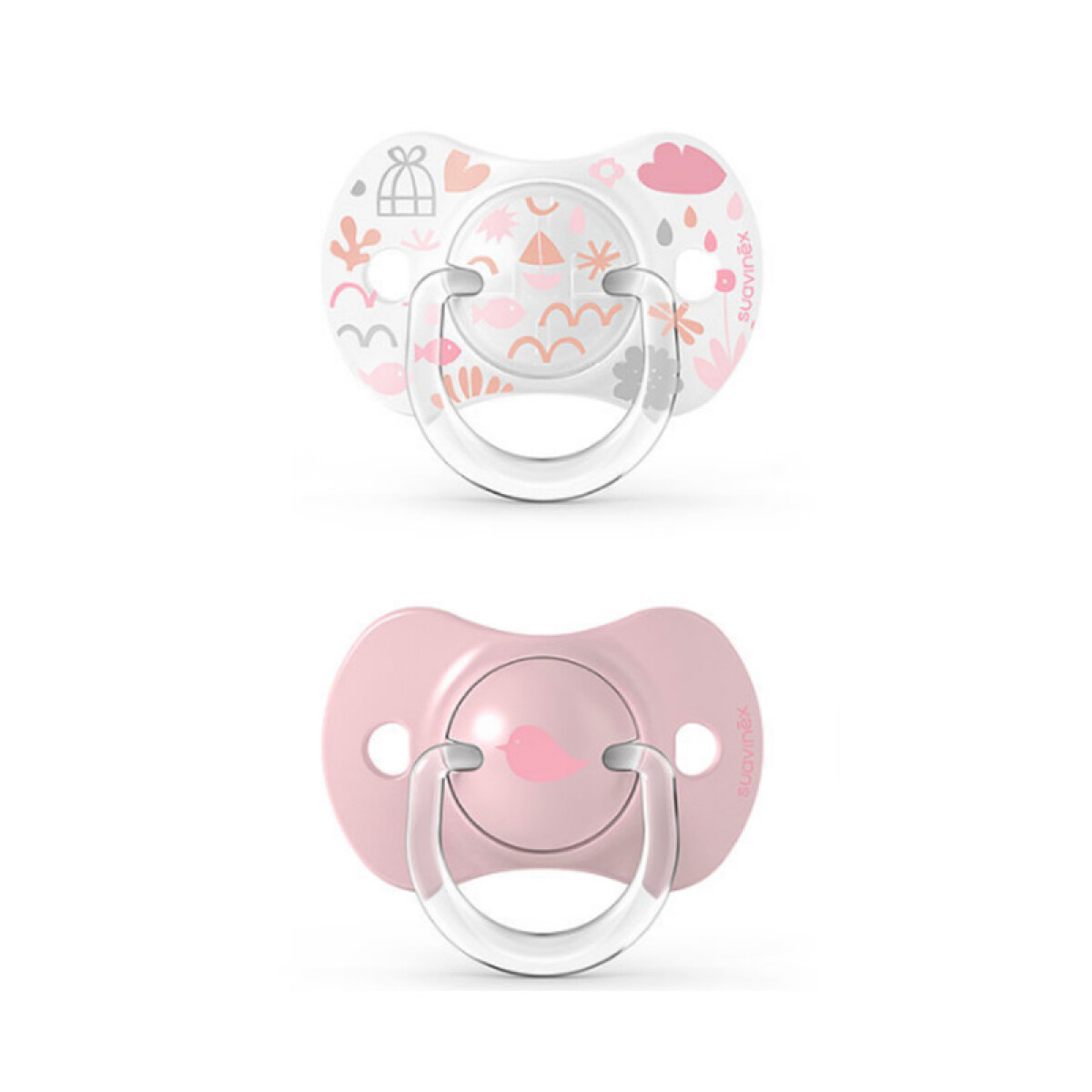 Chupete Fisiológico Suavinex 0-6M 2 unidades - Rosa 