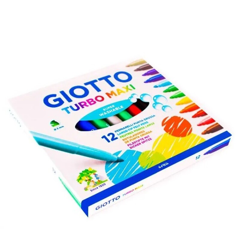 Marcadores Turbo Maxi Giotto x12 Marcadores Turbo Maxi Giotto x12