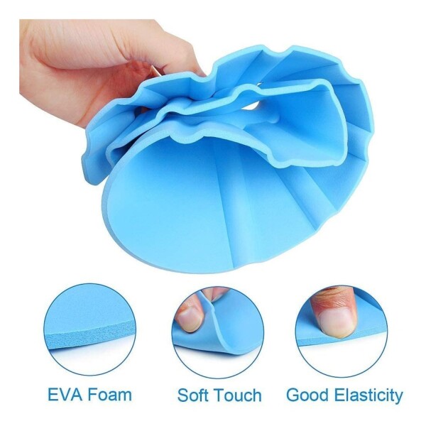 Baño Bebé Plegable + Colchón Baby Splash + Gorra Variante Color Celeste