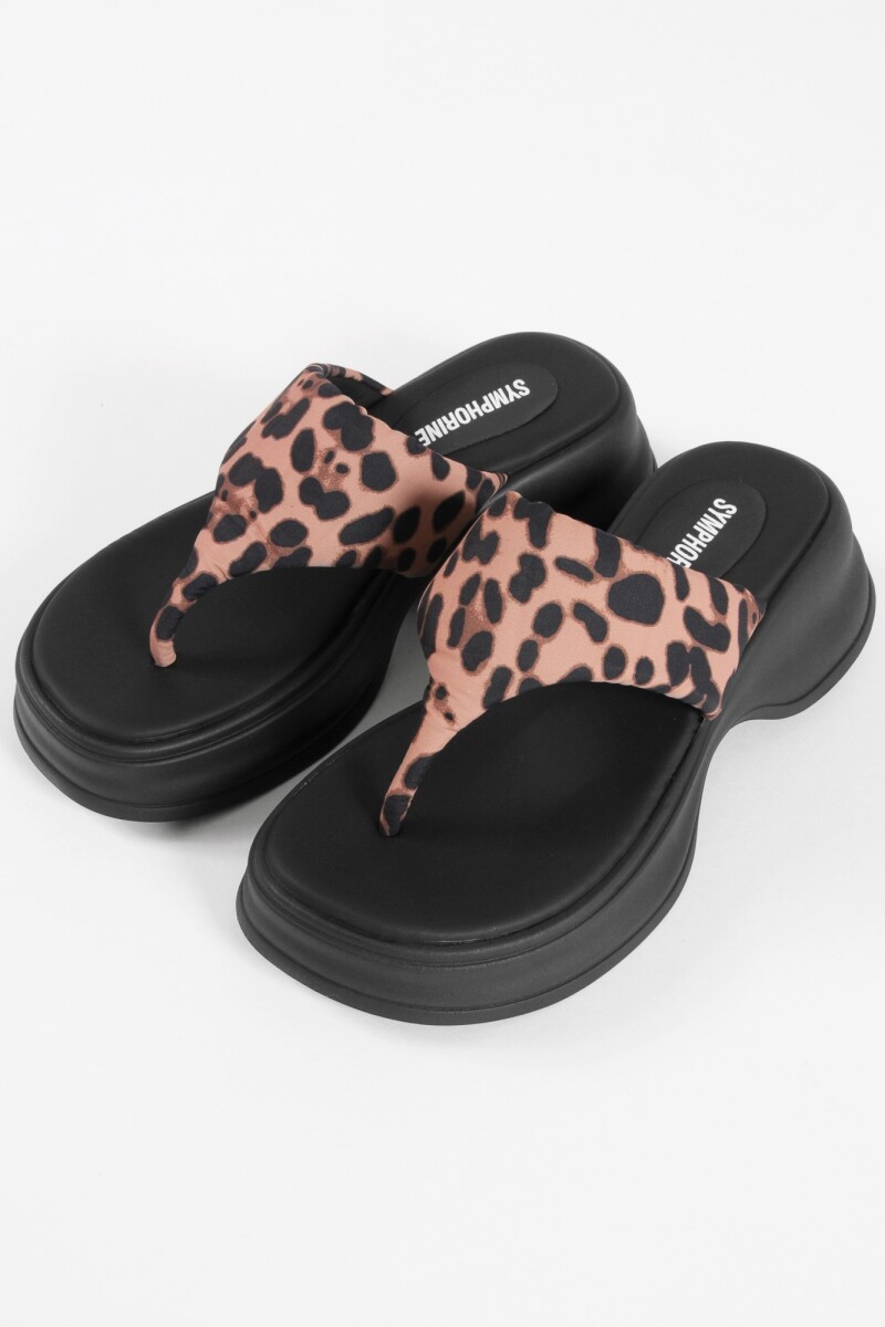 Sandalia mar animal print