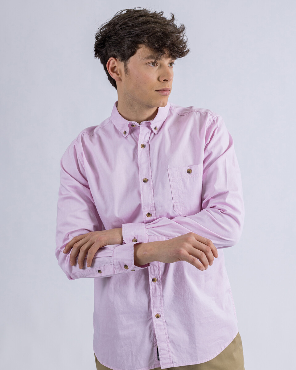 Camisa manga larga UFO Grant rosada - M 