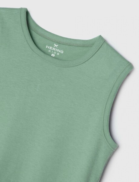 MUSCULOSA INFANTIL UNISSEX BÁSICA VERDE