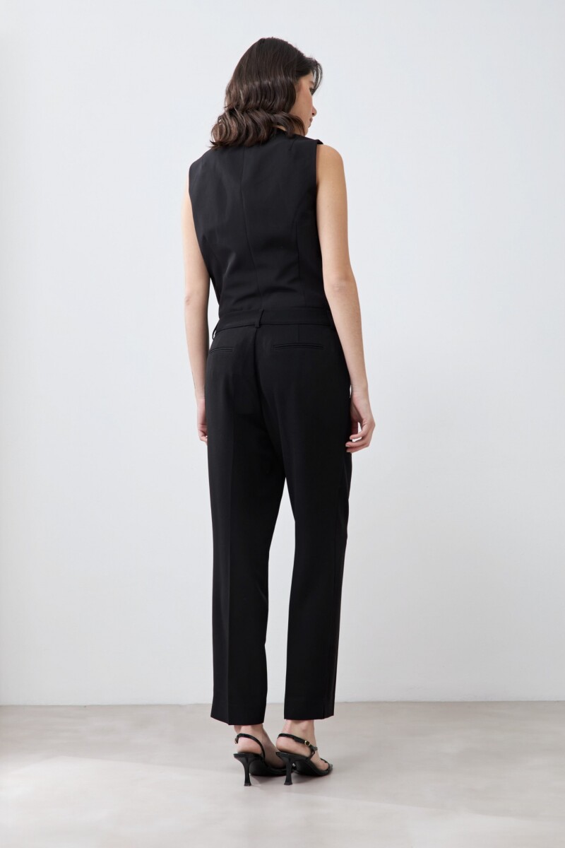 Pantalón recto sastrero negro