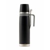 Termo Comet tapa mate Capri 1 Lt + bombilla Negro