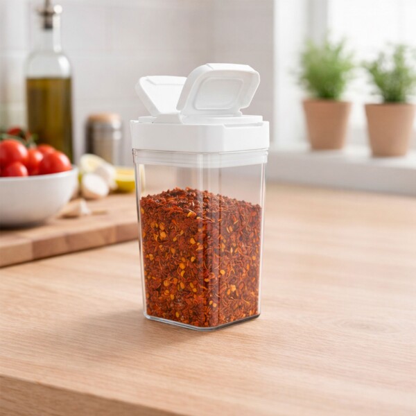 Especiero Salero Pimentero Magnético Frasco Contenedor Blanco M