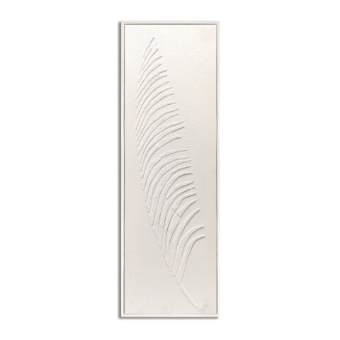 CUADRO 90x30cm MARCO HOJA BLANCO Y NEGRO 2 CUADRO 90x30cm MARCO HOJA BLANCO Y NEGRO 2