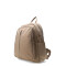 Mochila Miss Carol Tevi Con Cierre Adelante Beige