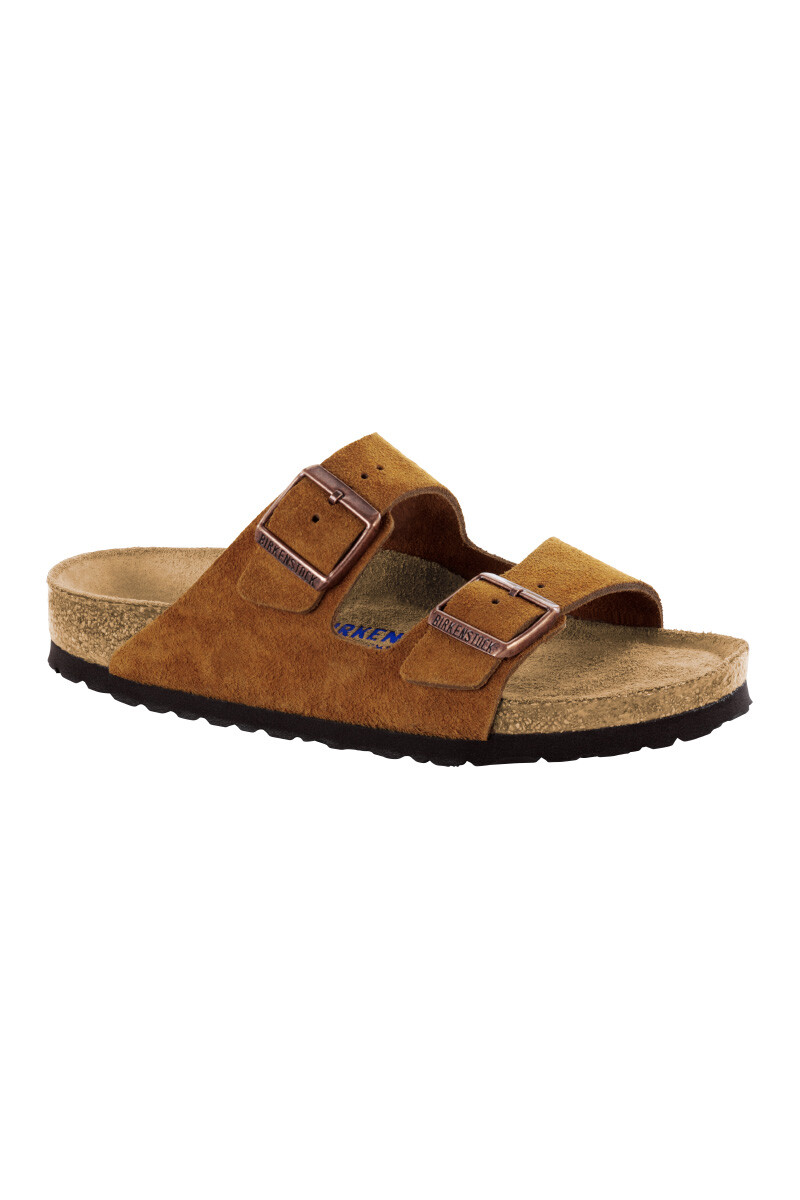 Sandalia Arizona Soft Footbed Suede Leather - Regular Vison