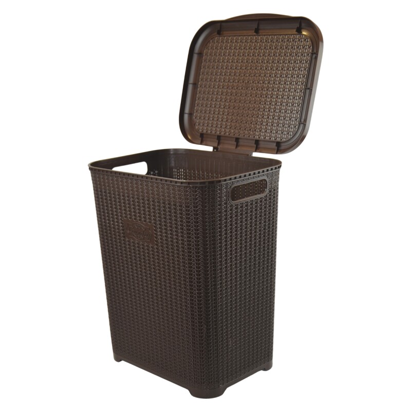 Canasto organizador para ropa 45lts MARRON OSCURO