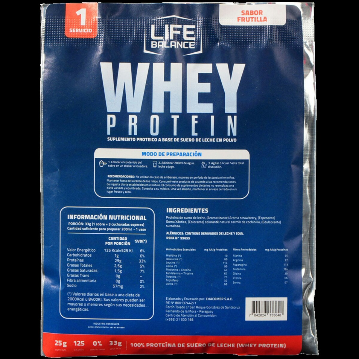 Proteina Life Balance 33G Frutilla SUP-062603 