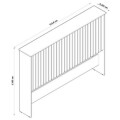 RESPALDO 2 PLAZAS DETROIT 1,43 MT - NATURE/BLANCO RESPALDO 2 PLAZAS DETROIT 1,43 MT - NATURE/BLANCO