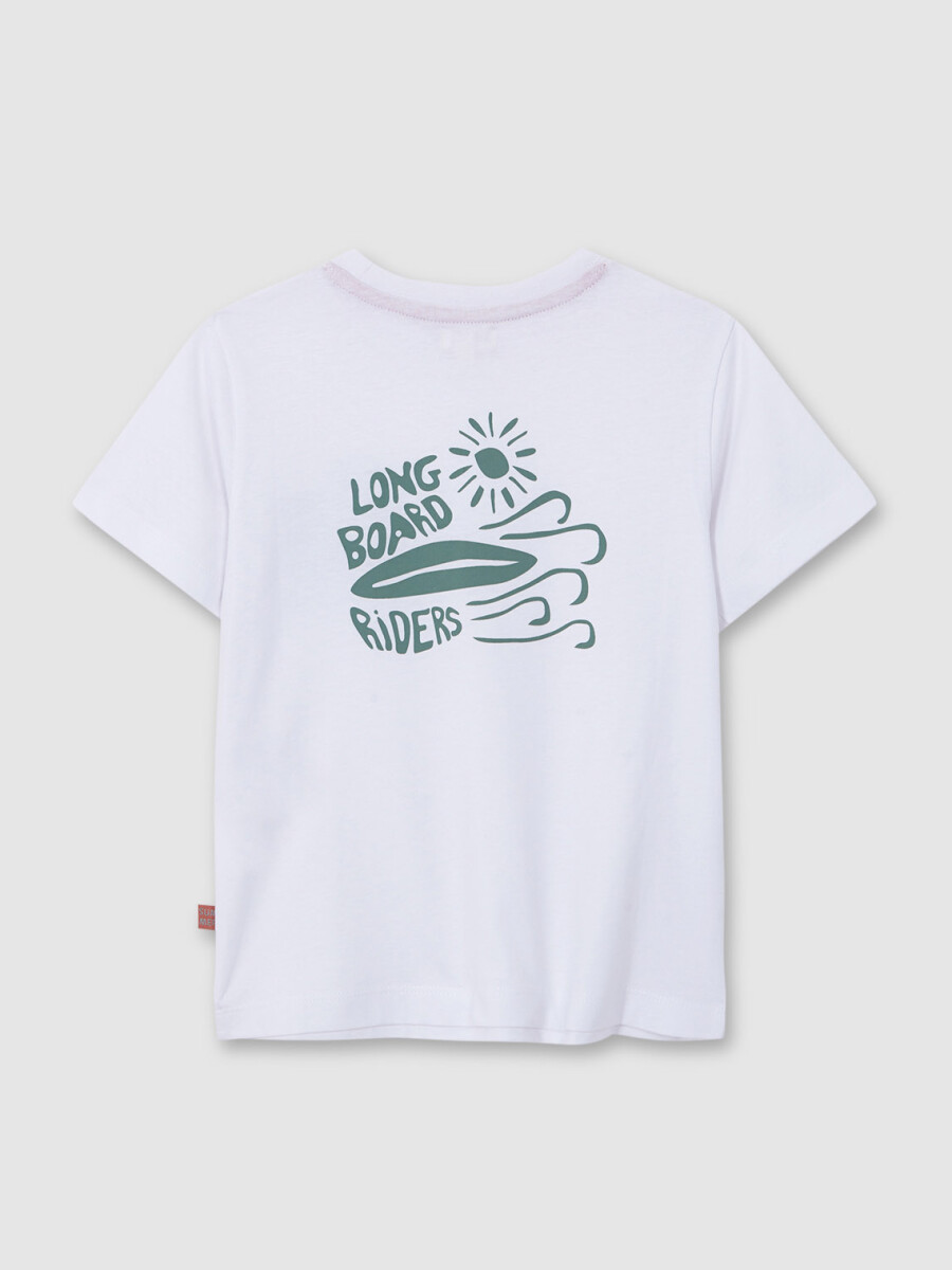 Camiseta Print Wave Blanco