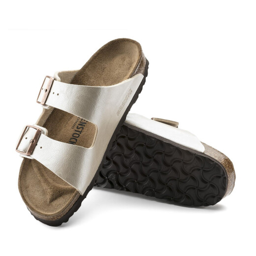 Sandalias Birkenstock Arizona Bf Graceful Pearl White Sandalias Birkenstock Arizona Bf Graceful Pearl White