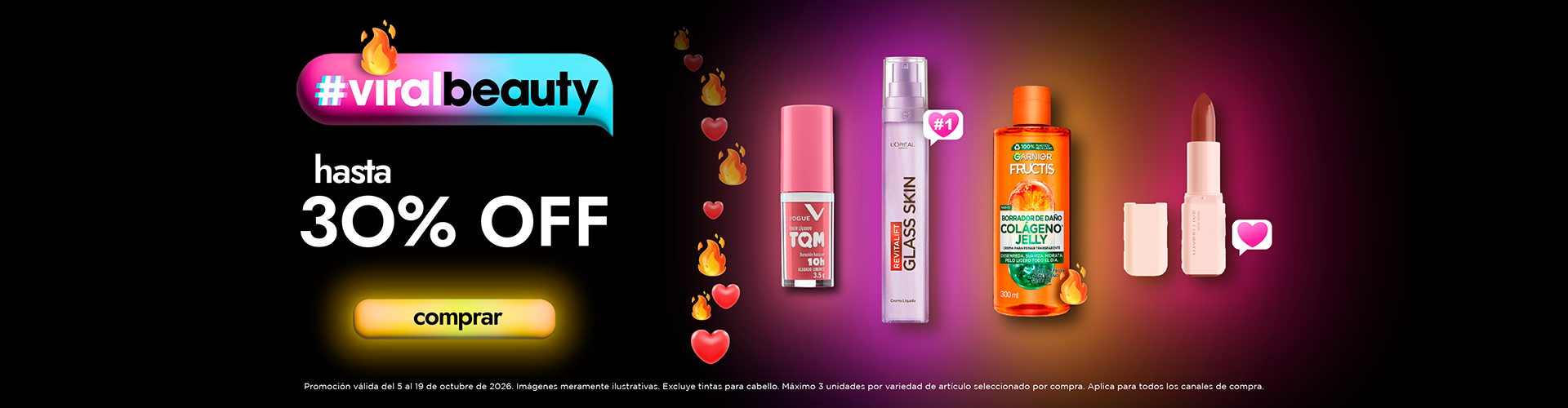 Viral Beauty hasta 30% off