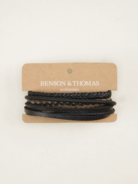 PULSERA MUNDI NEGRO
