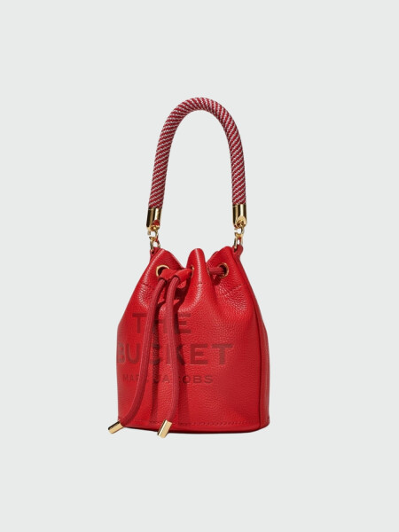 Marc Jacobs - Bolso bombonera de cuero, The Mini Bucket Rojo
